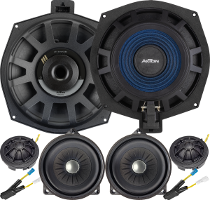 ETON BMW B100T + Axton BSUB4 zestaw 3-dr 200mm drzwi F10 F11 E90 E91 E92 E93 E81 E82 E87